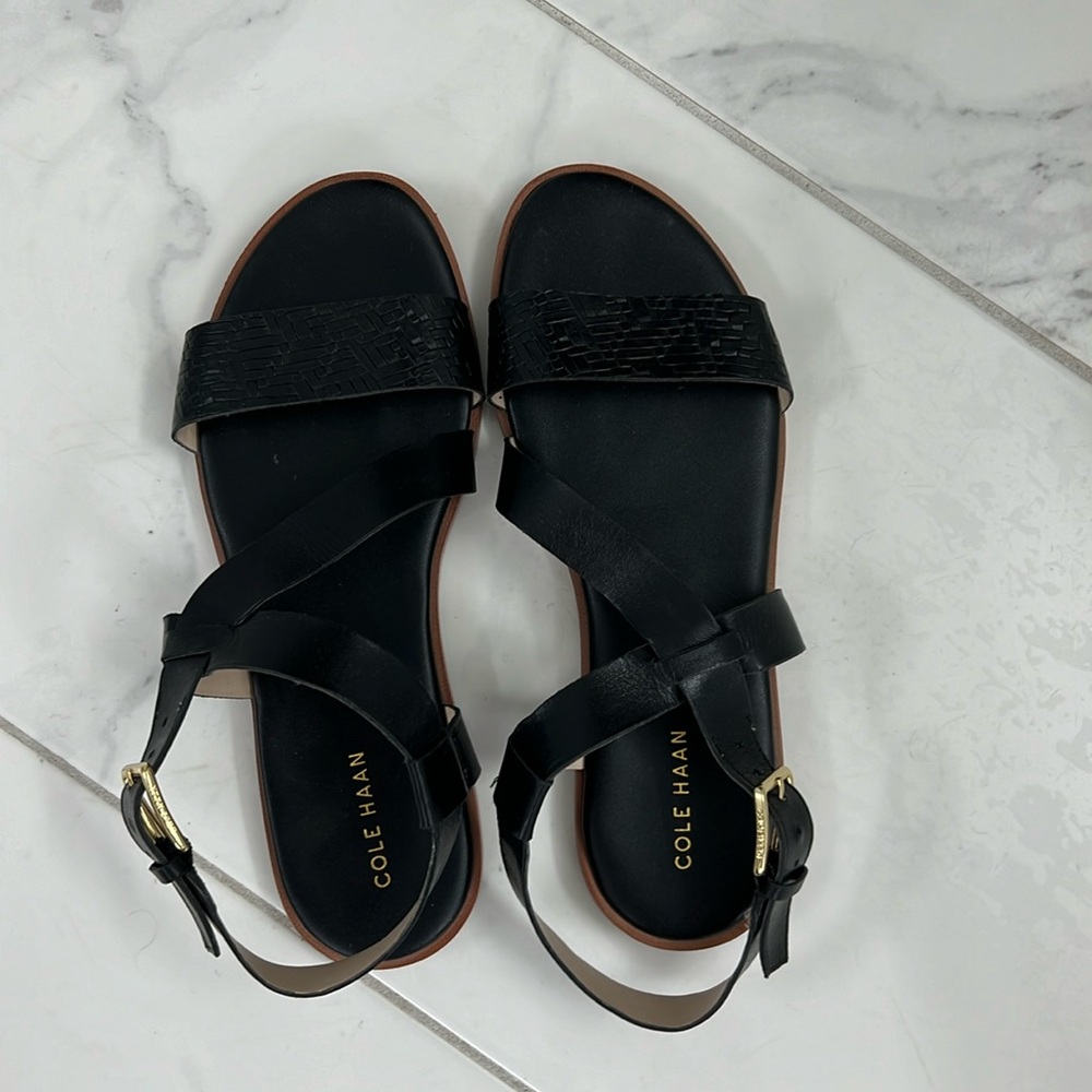 Cole Haan Black Sandals. Size 7